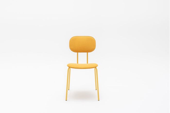 New School - upholstered chair 4-legged base