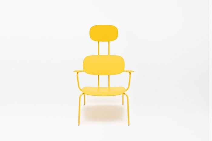 New School Lounge - plywood armchair with headrest