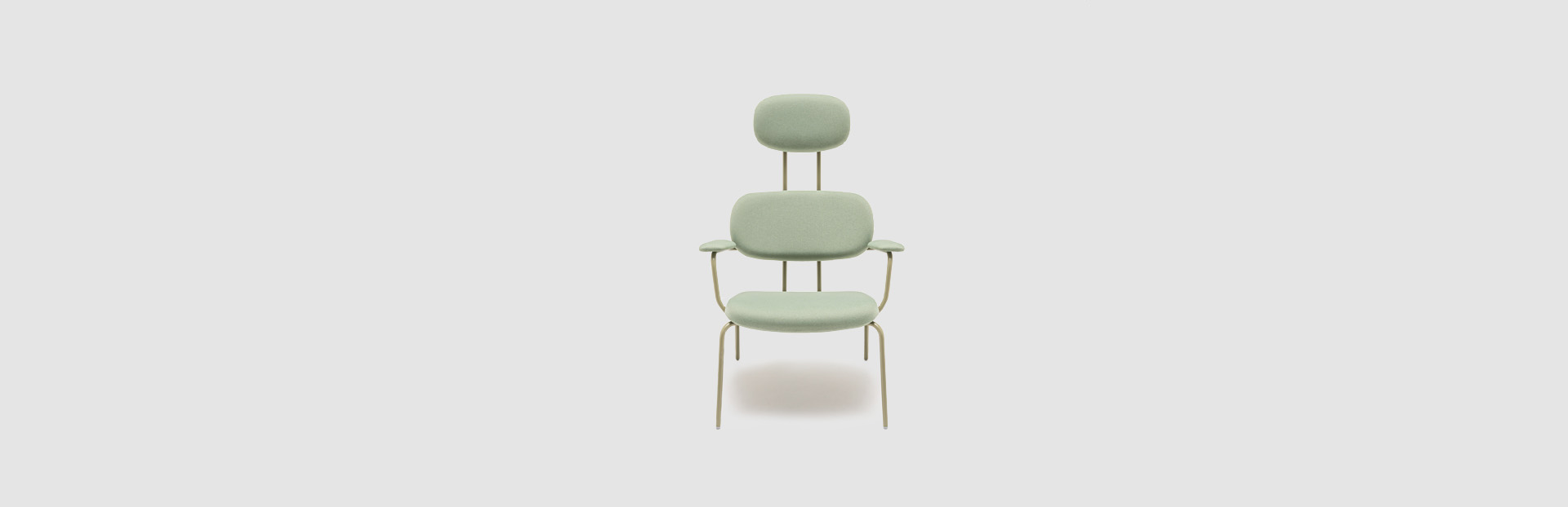 upholstered armchair with headrest New School Lounge