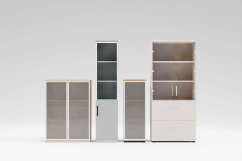 Standard glass-door cabinet