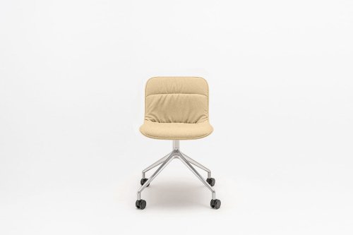 Chair polished aluminium base