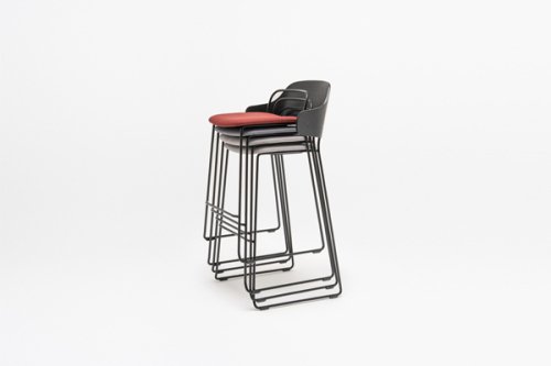 Afi - upholstered high stool