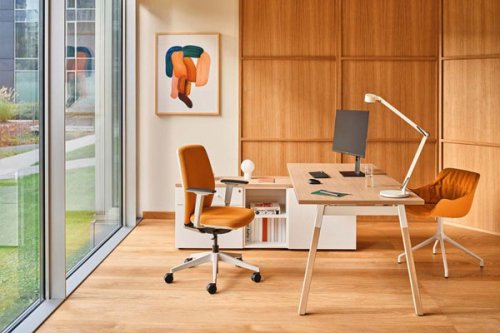Evo - chaise de bureau dossier tapissé