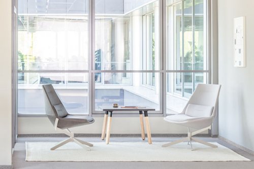 Ogi W - coffee table wooden legs