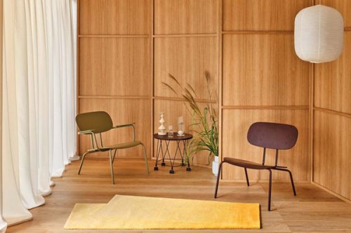 New School Lounge - plywood armchair