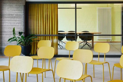 New School - plywood chair 4-legged base