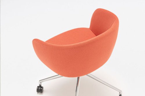 Grace - chair polished aluminium base