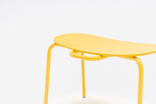 New School Lounge - plywood footrest
