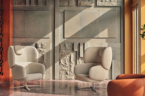 Grand Grace - armchair with headrest swivel base