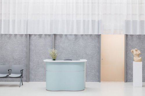 Wave - reception desk organic front