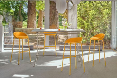 Team - high stool upholstered