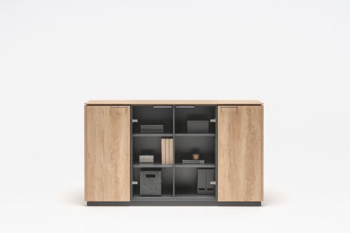 Status glass-door cabinet