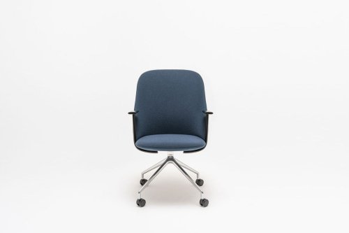 Blue armchair for the office