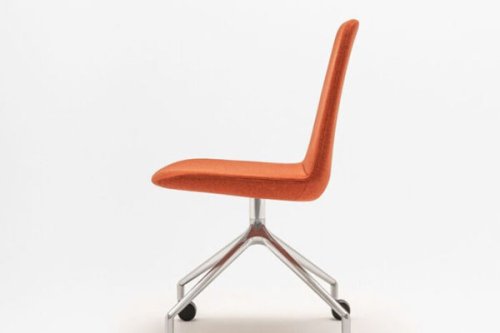 Ulti - chair polished aluminium base