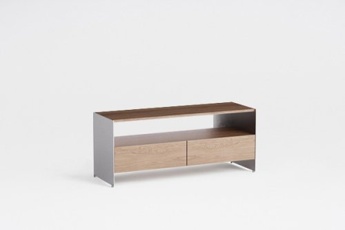 Aloox storage system with wooden fronts